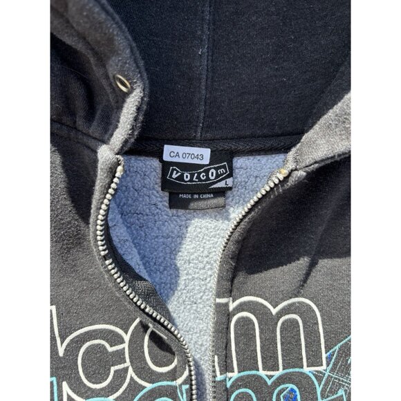Volcom Skater / Surfer Zip Up Hoodie Y2K Vintage JNCO Large - Picture 5 of 5